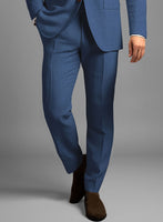 Azure Blue Linen Pants - StudioSuits
