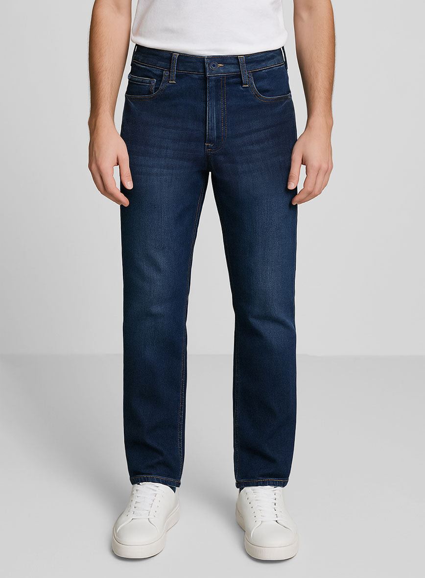 Light Weight Stretch Indigo Traveller Jeans - StudioSuits