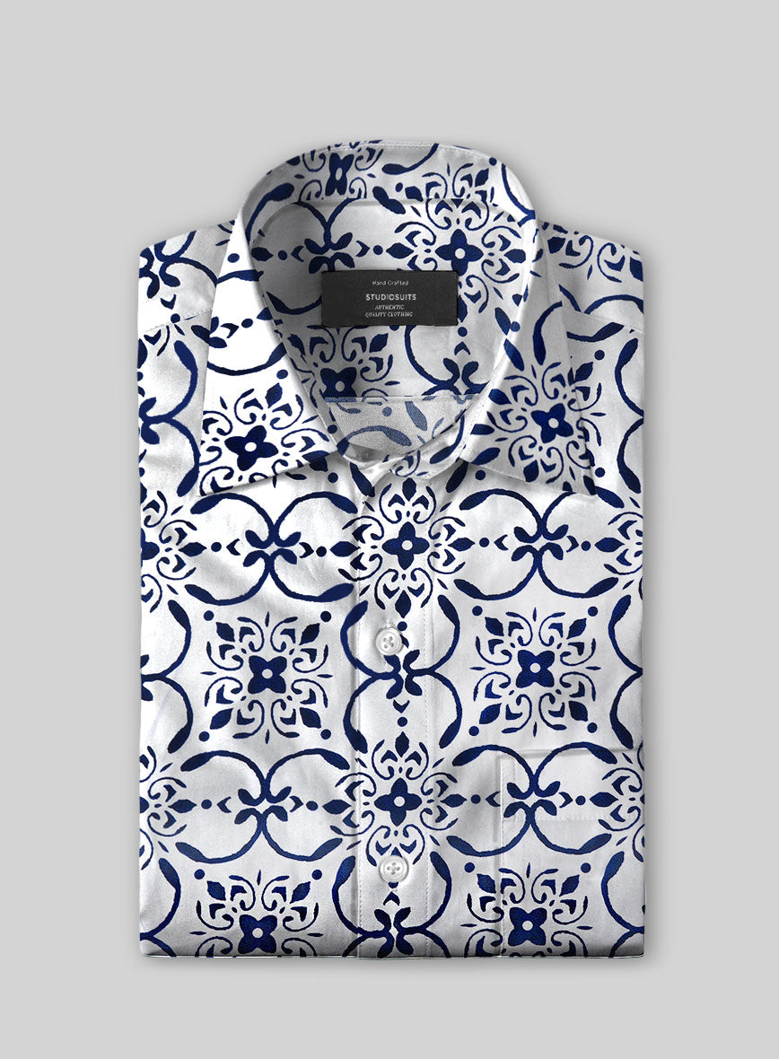 Indi Twist Cotton Lycra Shirt - StudioSuits