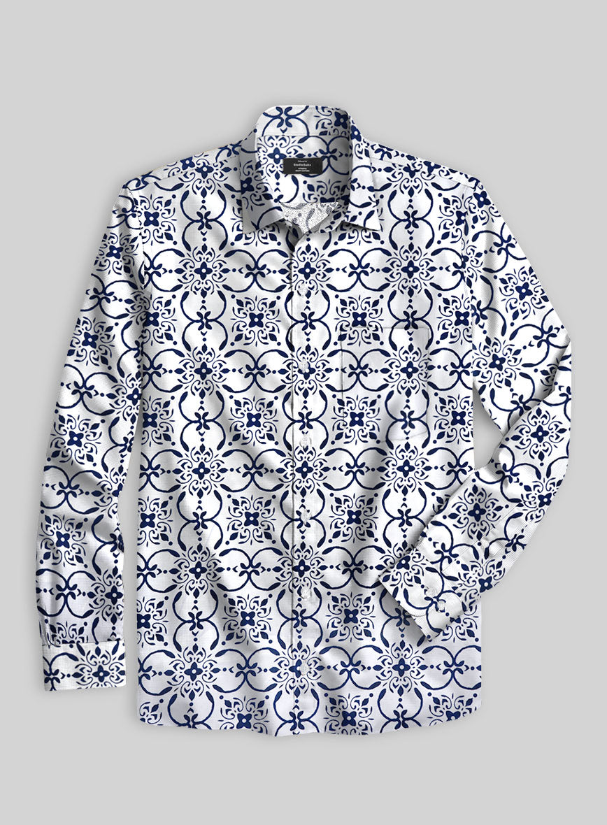 Indi Twist Cotton Lycra Shirt - StudioSuits