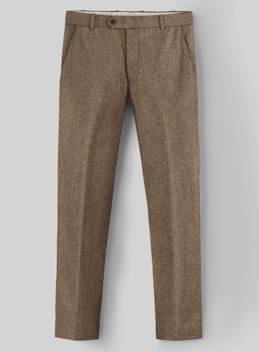 Irish Brown Herringbone Tweed Suit - StudioSuits