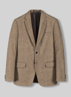 Irish Brown Herringbone Tweed Jacket - StudioSuits