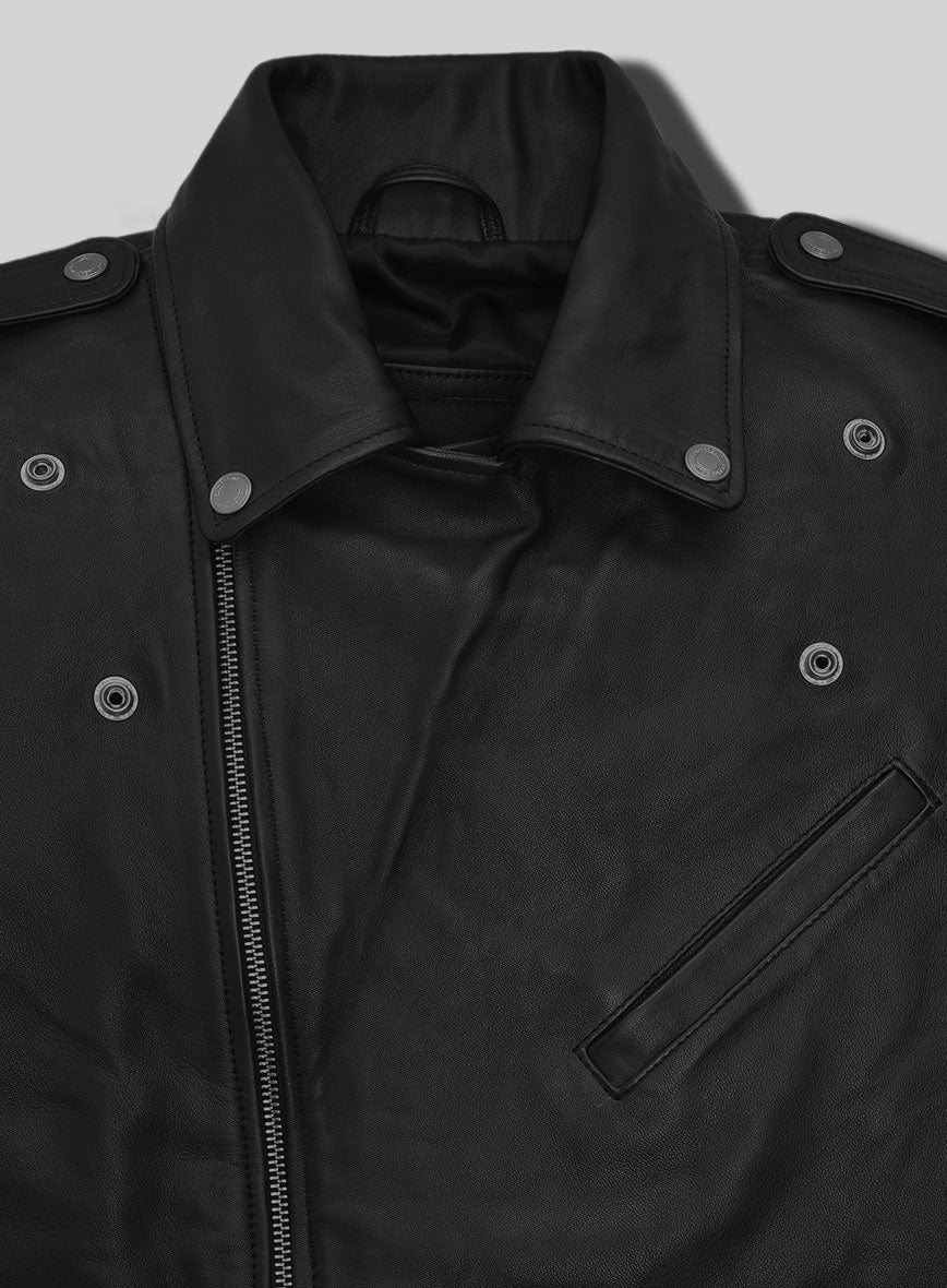 Iron Steed Black Leather Jacket - StudioSuits