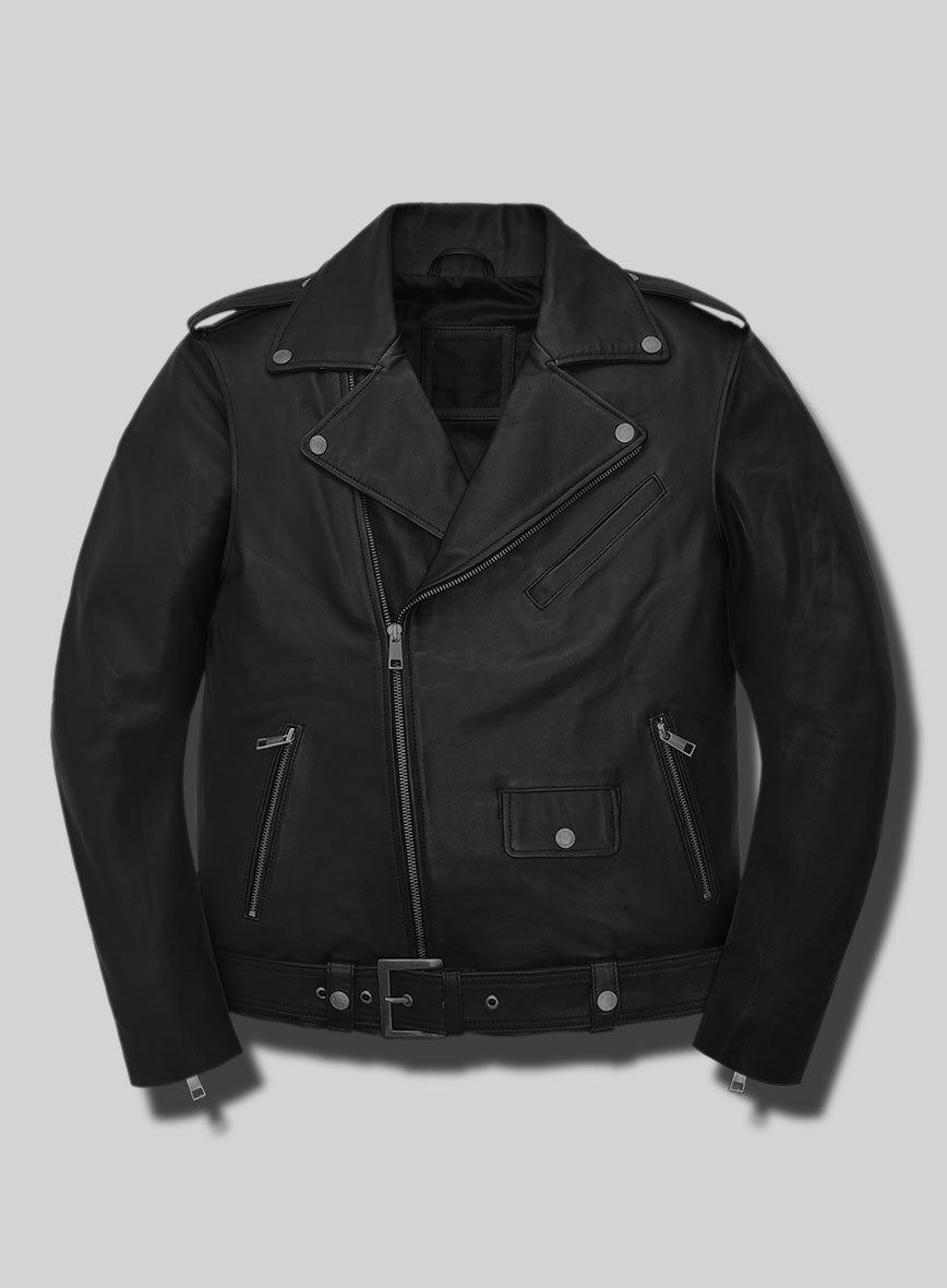 Iron Steed Black Leather Jacket - StudioSuits
