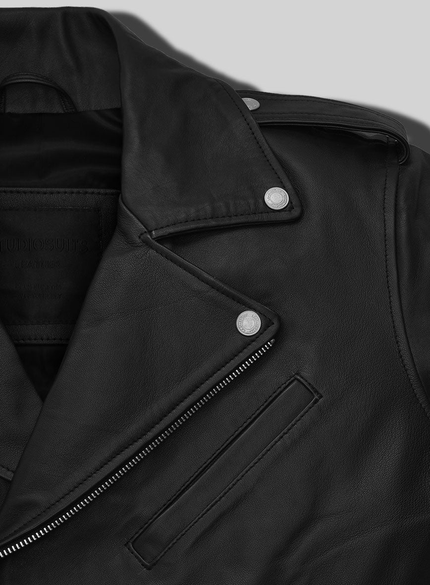 Iron Steed Black Leather Jacket - StudioSuits