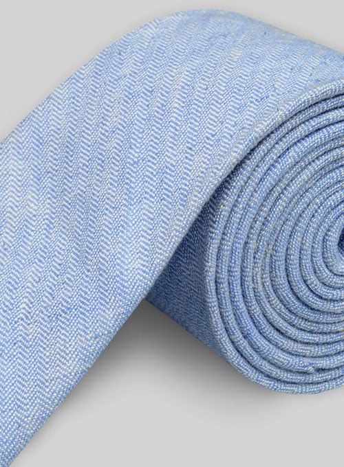 Italian Linen Tie - Sky Blue - StudioSuits