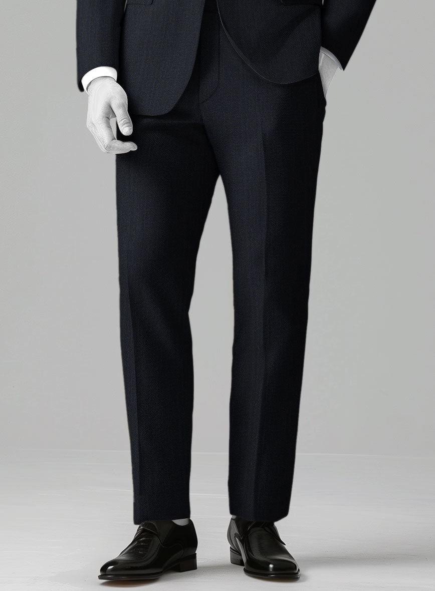 Italian Wool Lycra Rulesto Pants - StudioSuits