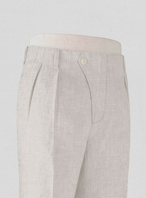 Italian Meadow Vintage Manny Linen Trousers - StudioSuits