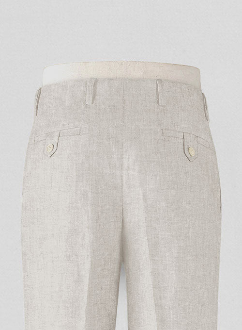 Italian Meadow Vintage Manny Linen Trousers - StudioSuits