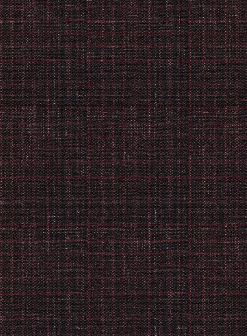 Italian Murano Irgo Checks Wool Linen Silk Jacket - StudioSuits