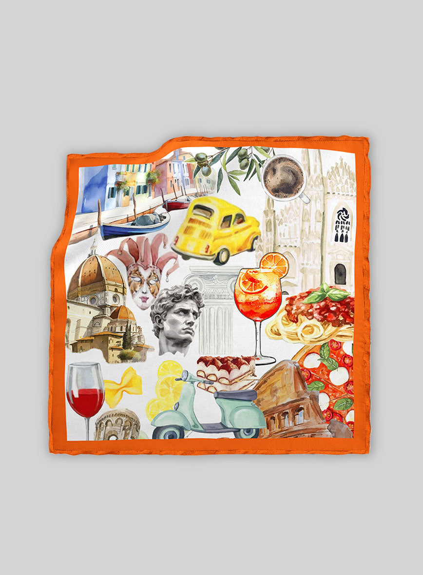 Italia Medley Silk Pocket Square - StudioSuits