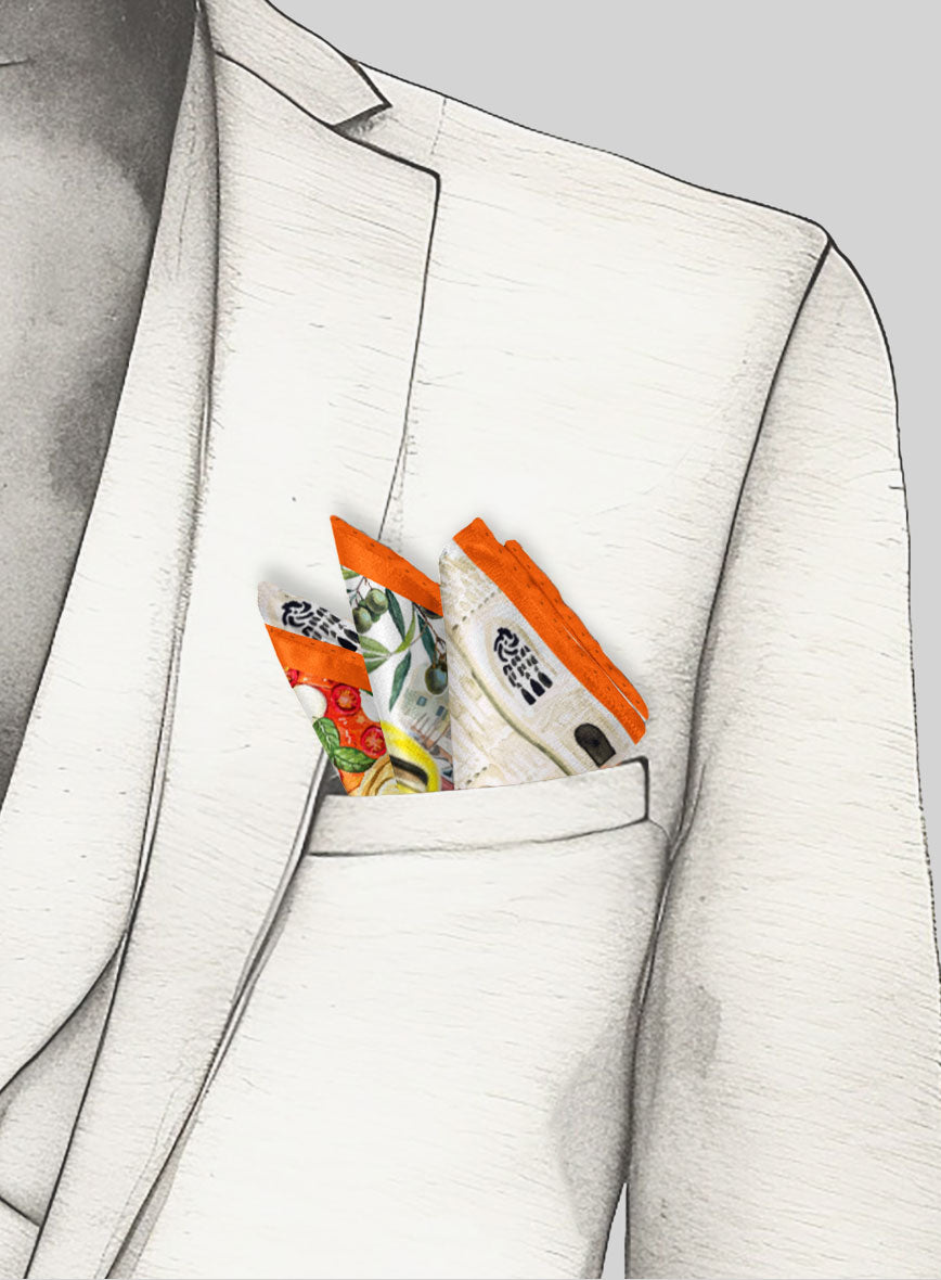 Italia Medley Silk Pocket Square - StudioSuits
