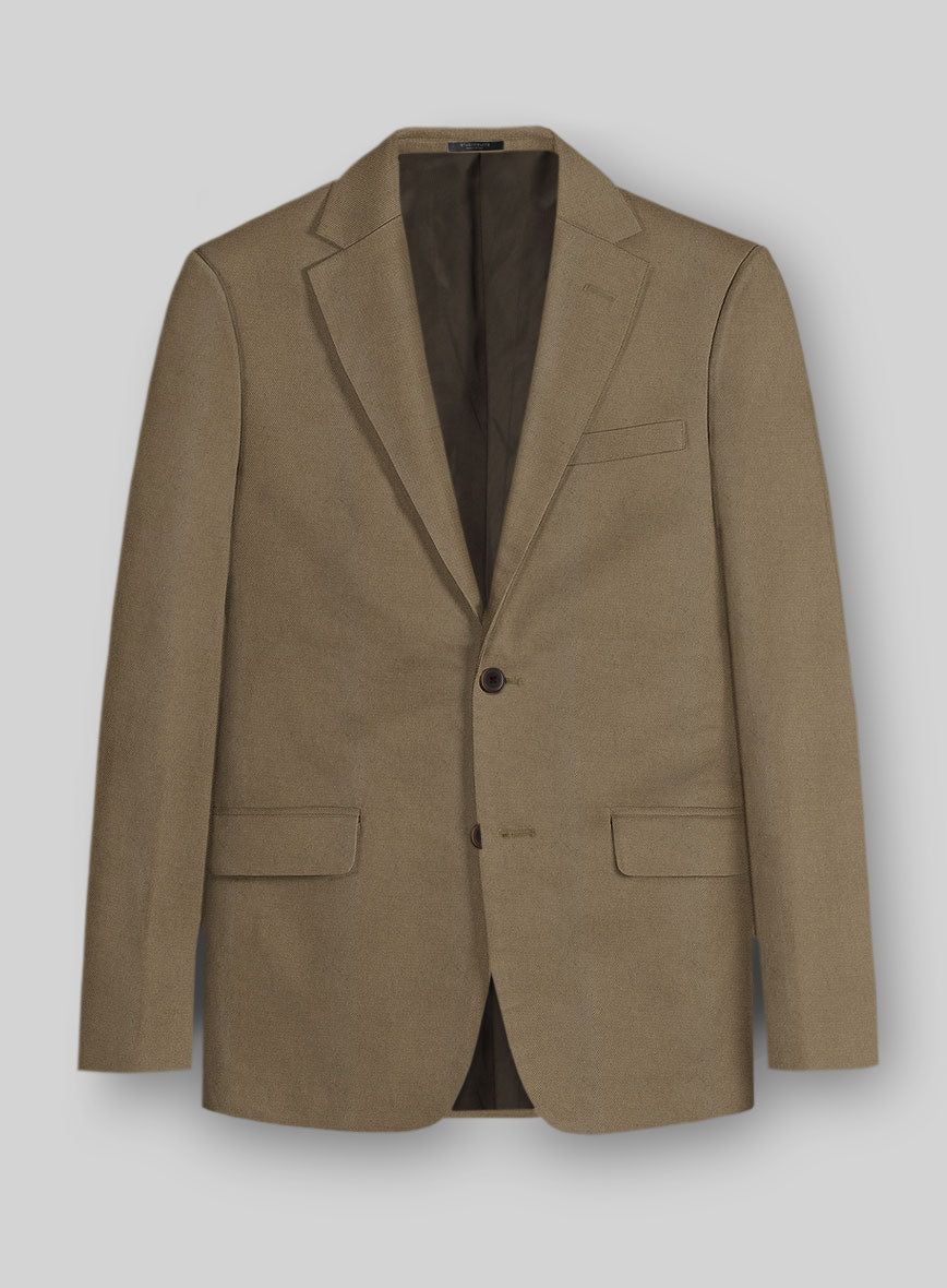 Italian Hunter Khaki Cotton Stretch Suit - StudioSuits