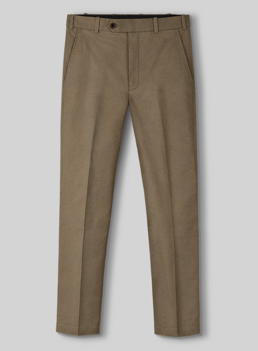 Italian Hunter Khaki Cotton Stretch Suit - StudioSuits