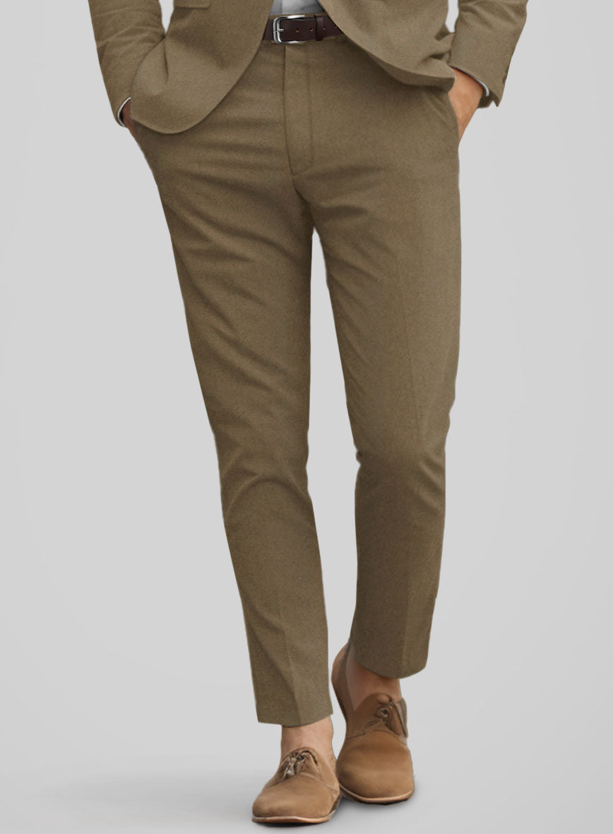 Italian Hunter Khaki Cotton Stretch Suit - StudioSuits