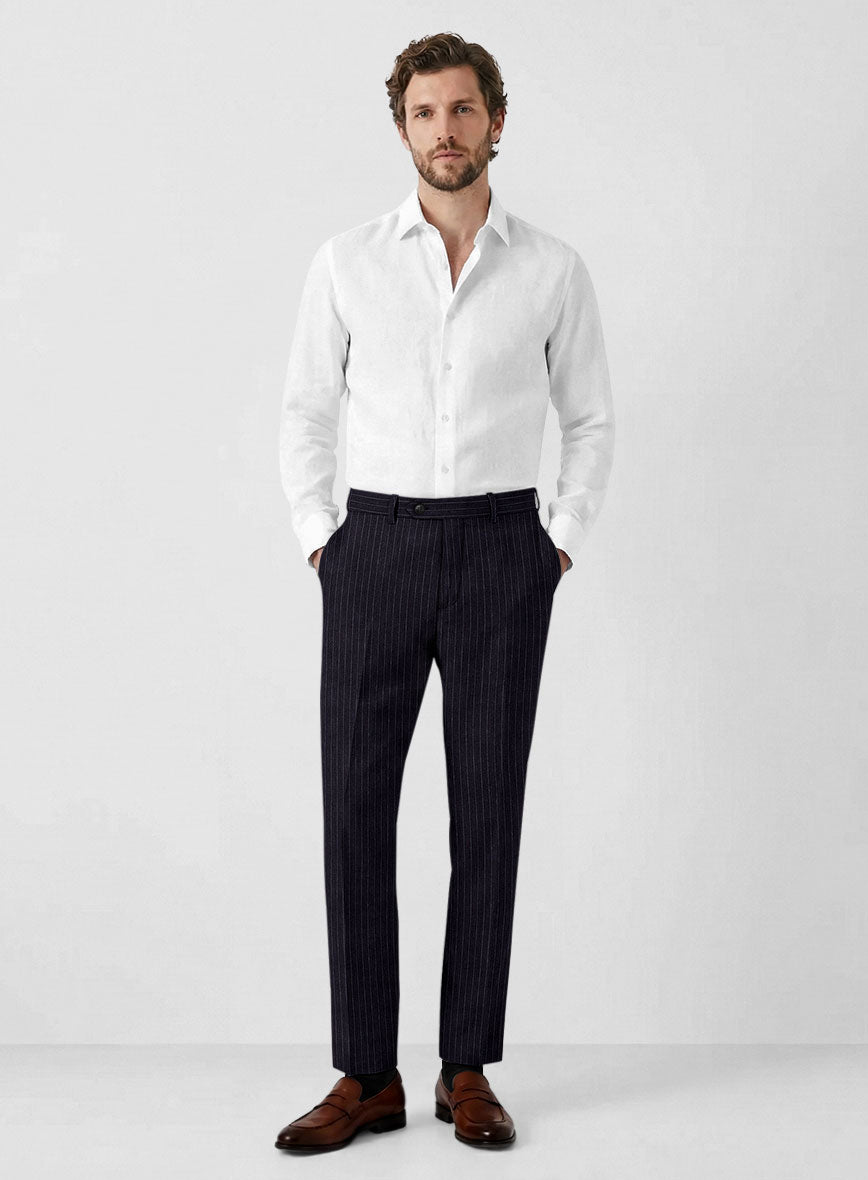 Italian Linen Lucario Stripe Suit - StudioSuits
