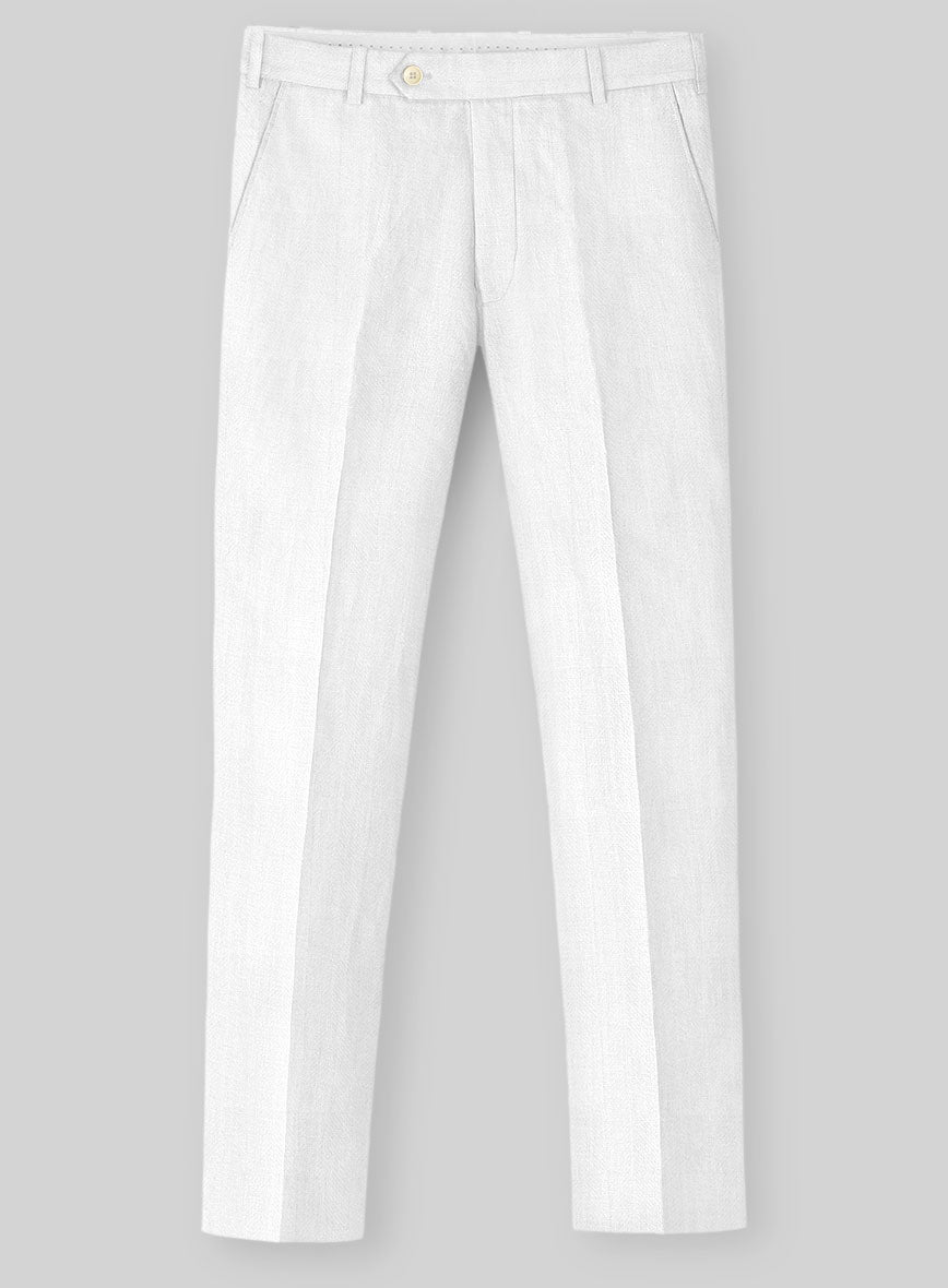 Italian Linen Marmelio Herringbone Suit - StudioSuits