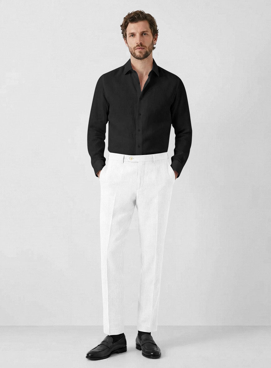 Italian Linen Marmelio Herringbone Suit - StudioSuits