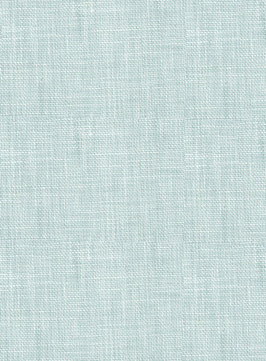 Italian Linen Mint Green Double Breasted Jacket - StudioSuits