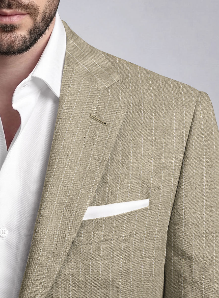 Italian Linen Sirocco Stripe Suit - StudioSuits