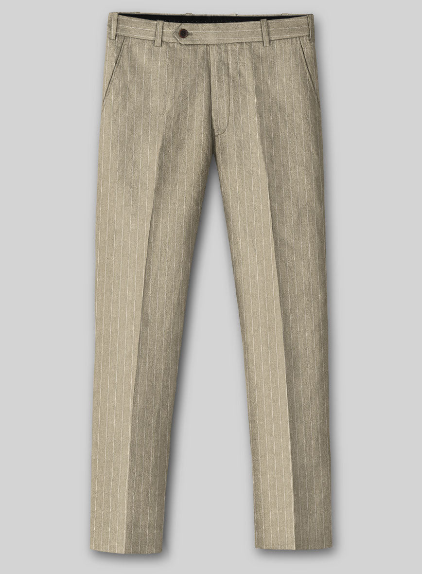 Italian Linen Sirocco Stripe Suit - StudioSuits