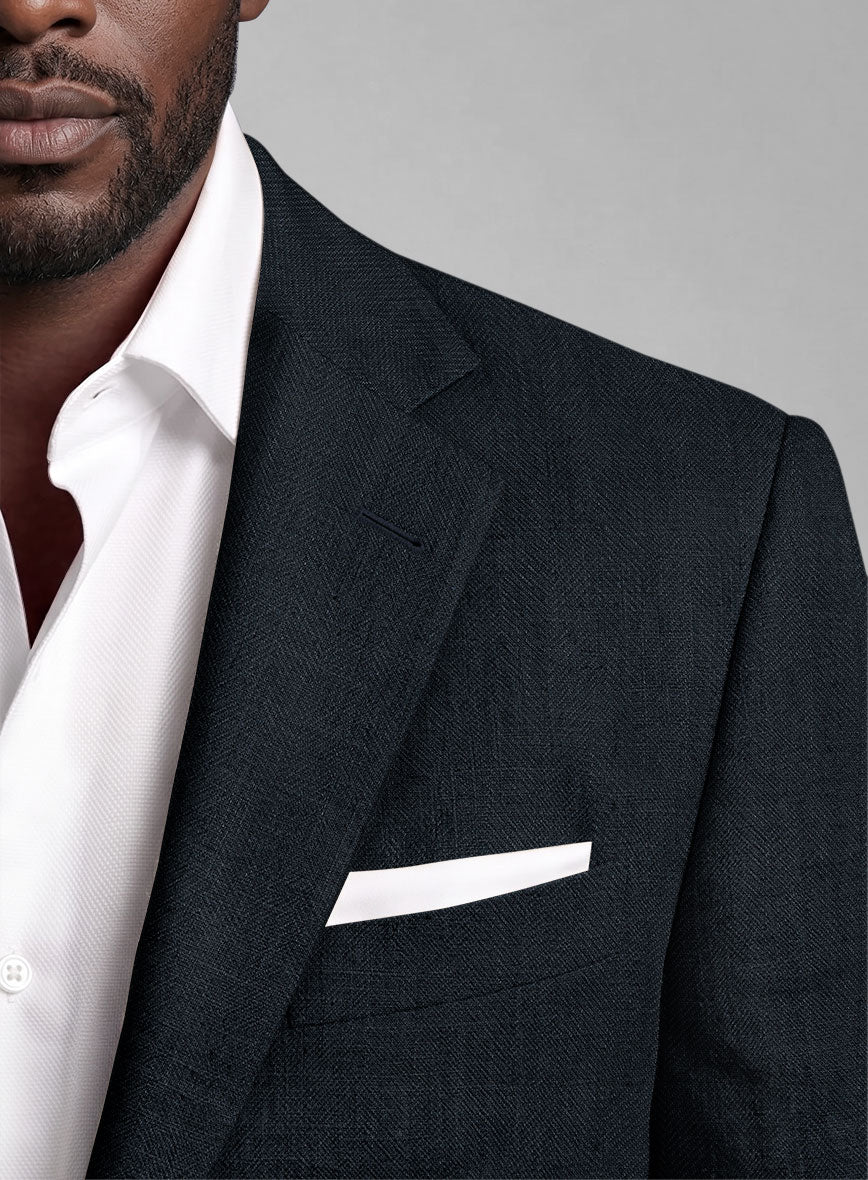 Italian Linen Vitorio Herringbone Suit - StudioSuits