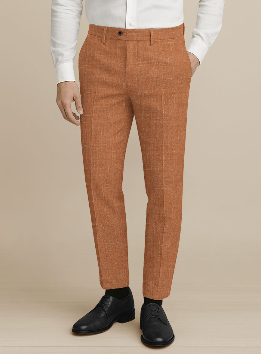 Italian Murano Tuscan Clay Wool Linen Silk Suit - StudioSuits
