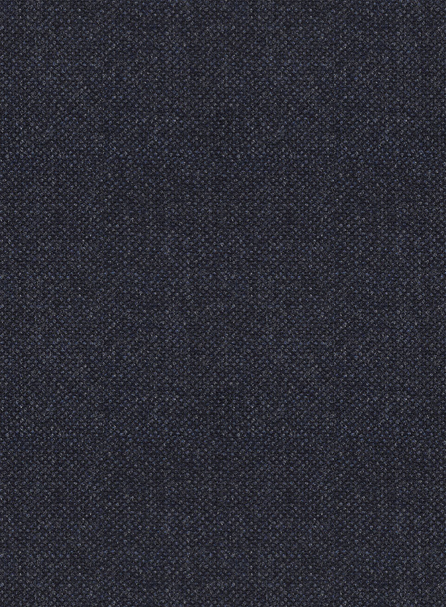 Italian Ombo Blue Birdseye Flannel Jacket - StudioSuits