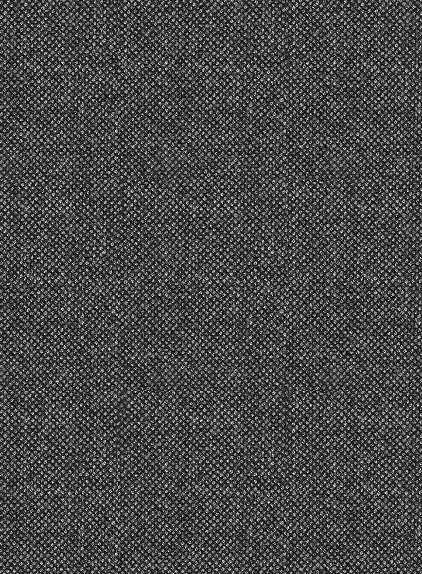 Italian Ombo Dark Gray Birdseye Flannel Jacket - StudioSuits