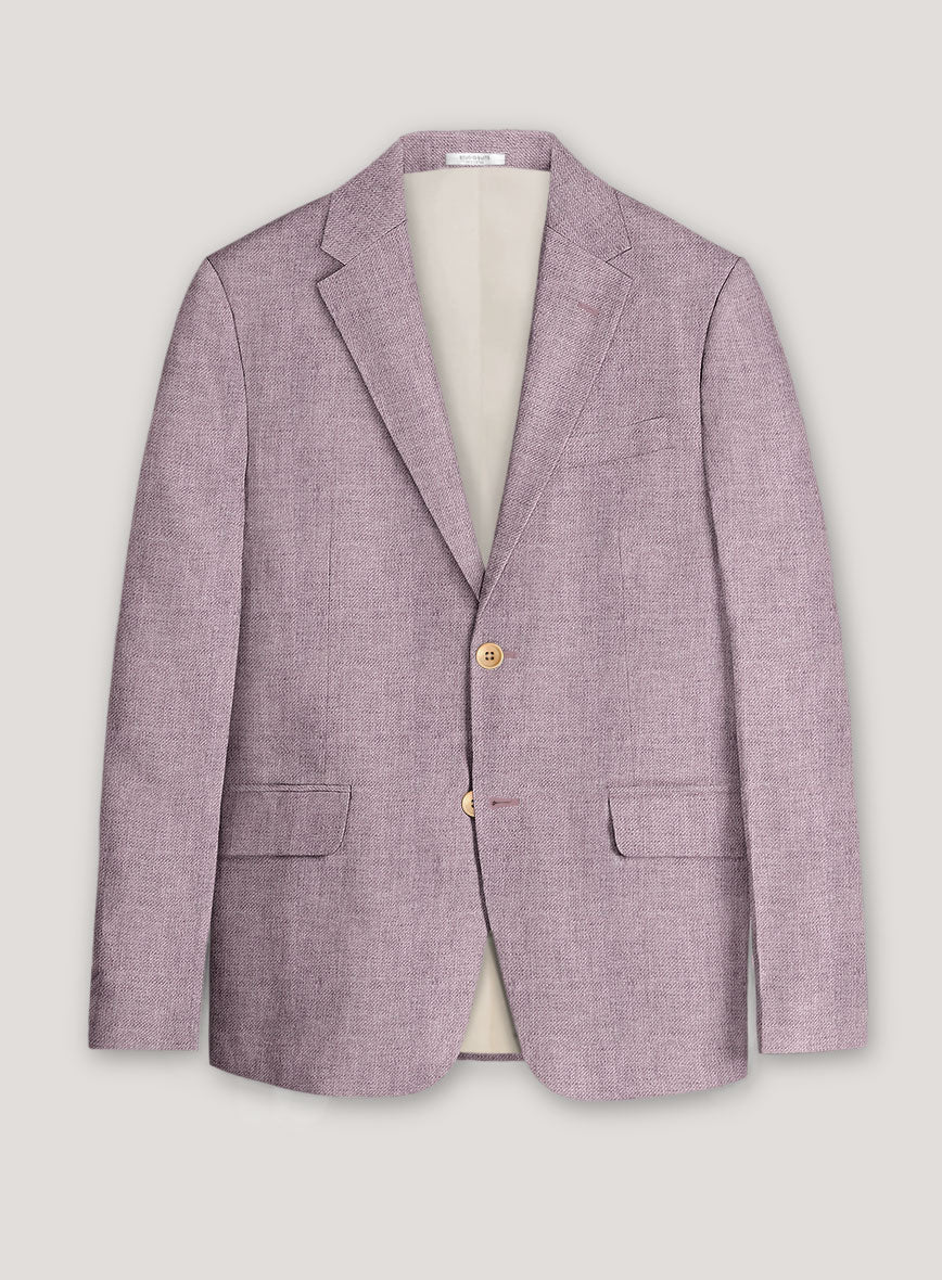Italian Prato Orchid Mist Linen Jacket - StudioSuits