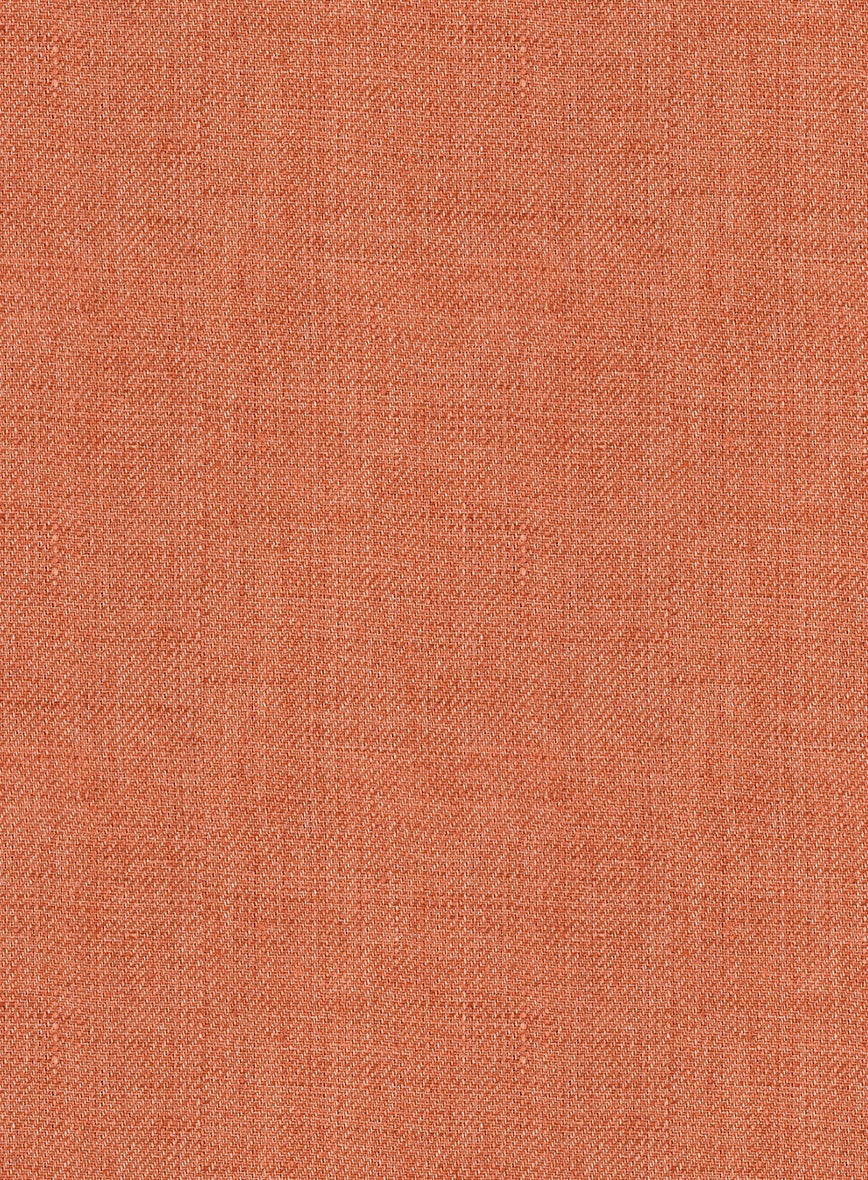 Italian Prato Terracotta Linen Jacket - StudioSuits