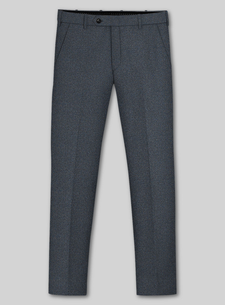 Italian Quelo Blue Twill Flannel Suit - StudioSuits