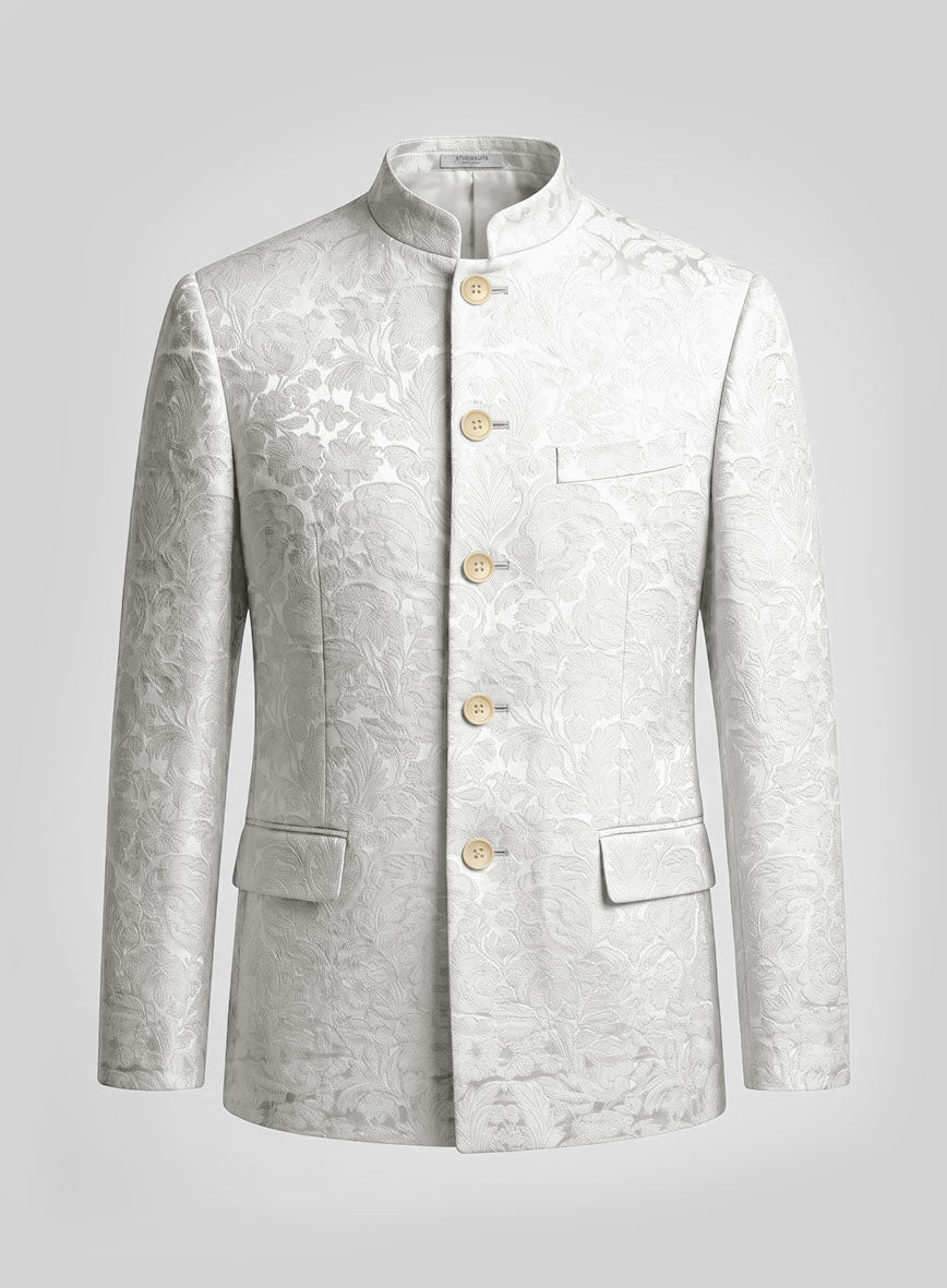 Italian Silk Cinea Nehru Jacket - StudioSuits