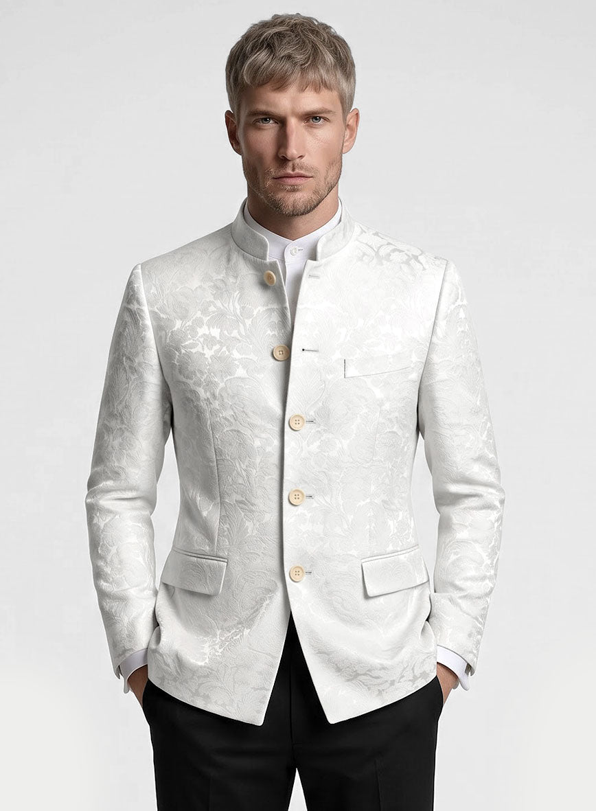 Italian Silk Cinea Nehru Jacket - StudioSuits