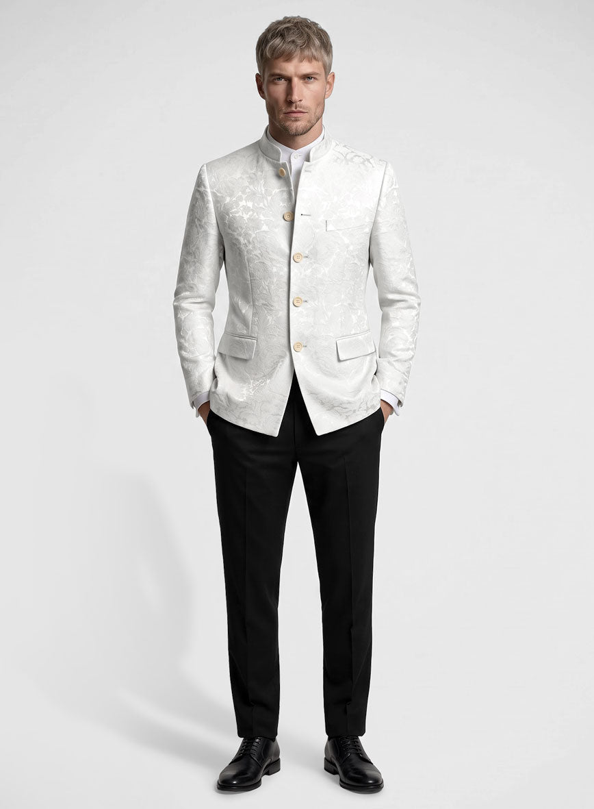 Italian Silk Cinea Nehru Jacket - StudioSuits