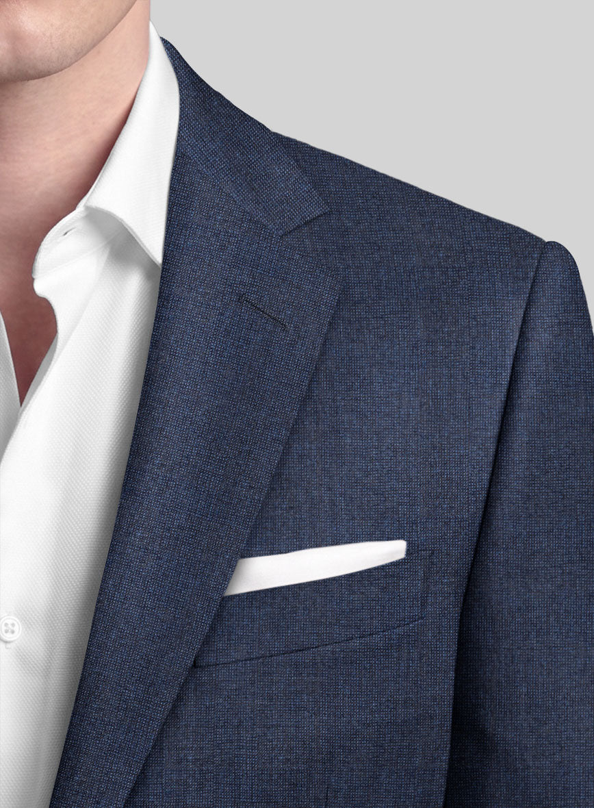 Italian Tavi Blue Nailhead Flannel Jacket - StudioSuits