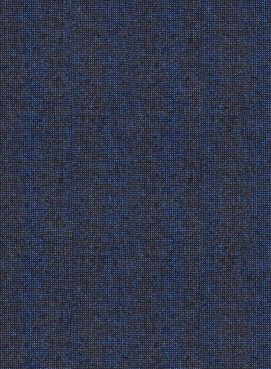 Italian Tavi Blue Nailhead Flannel Pants - StudioSuits