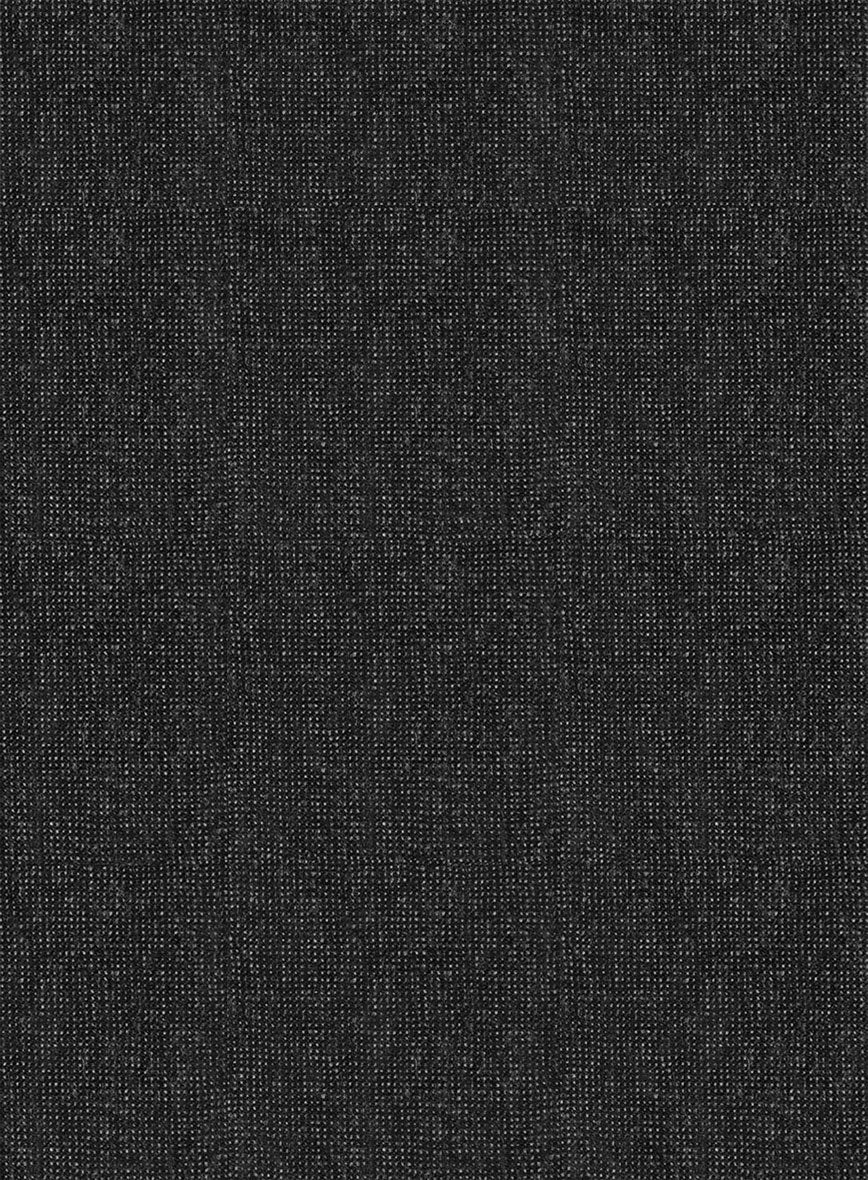 Italian Tavi Dark Gray Nailhead Flannel Jacket - StudioSuits