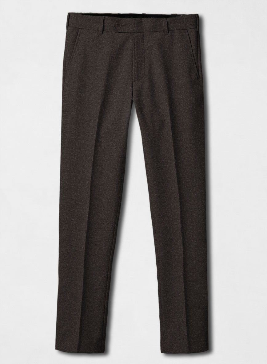 Italian Turna Brown Flannel Suit - StudioSuits