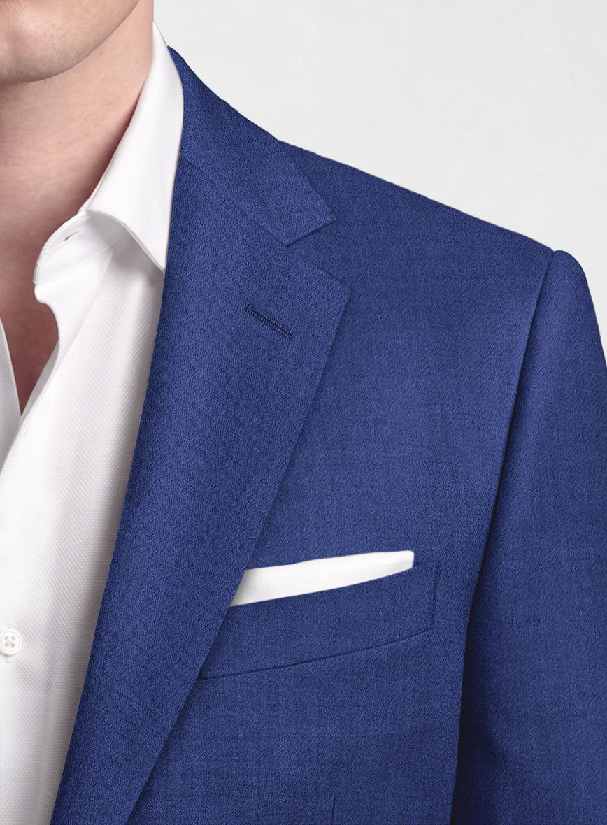 Italian Turna Cobalt Blue Flannel Suit - StudioSuits