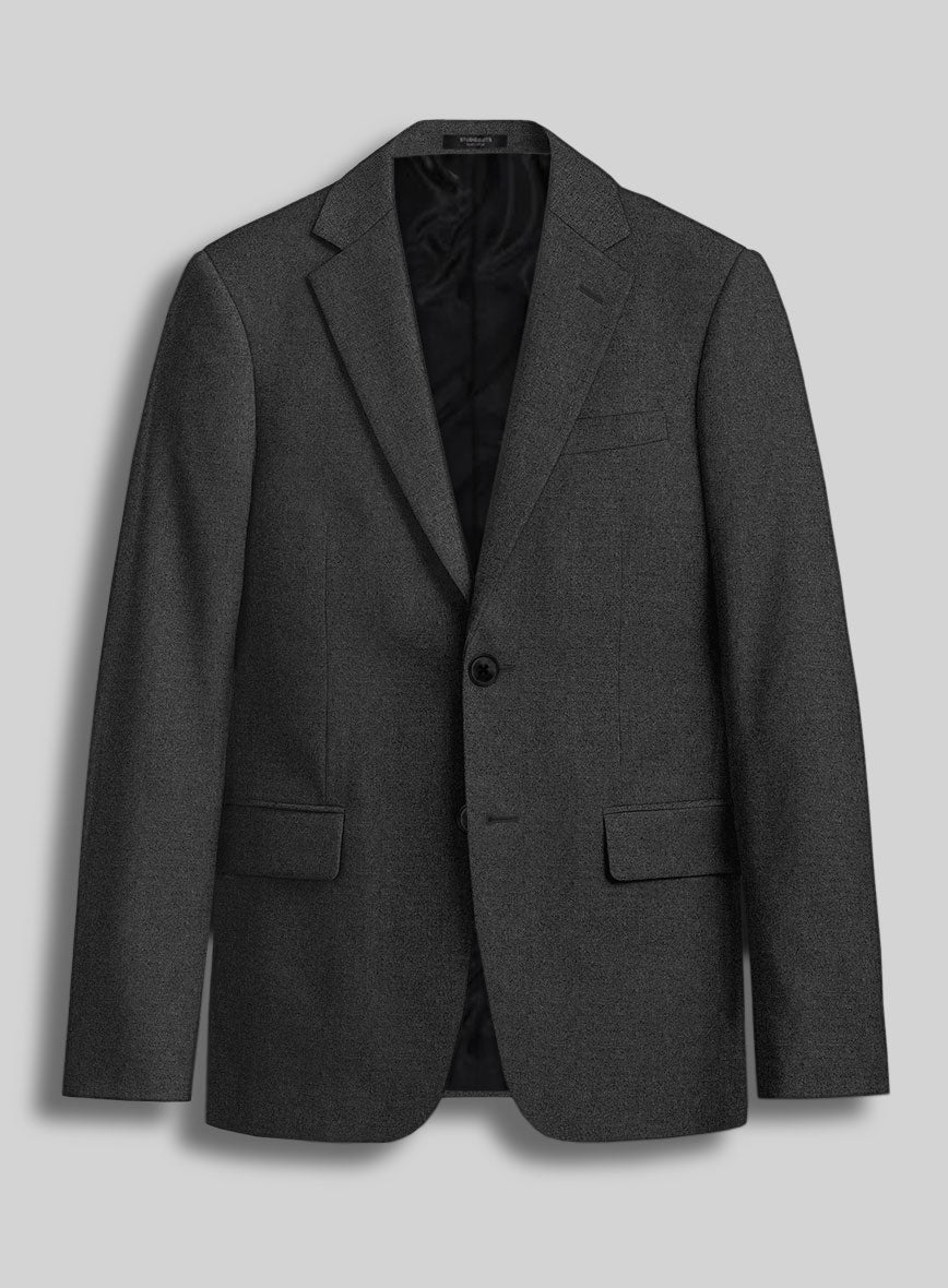 Italian Turna Dark Gray Flannel Suit - StudioSuits