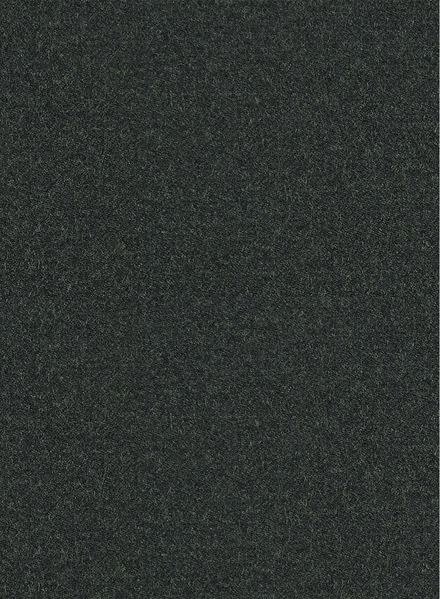 Italian Turna Dark Green Flannel Jacket - StudioSuits