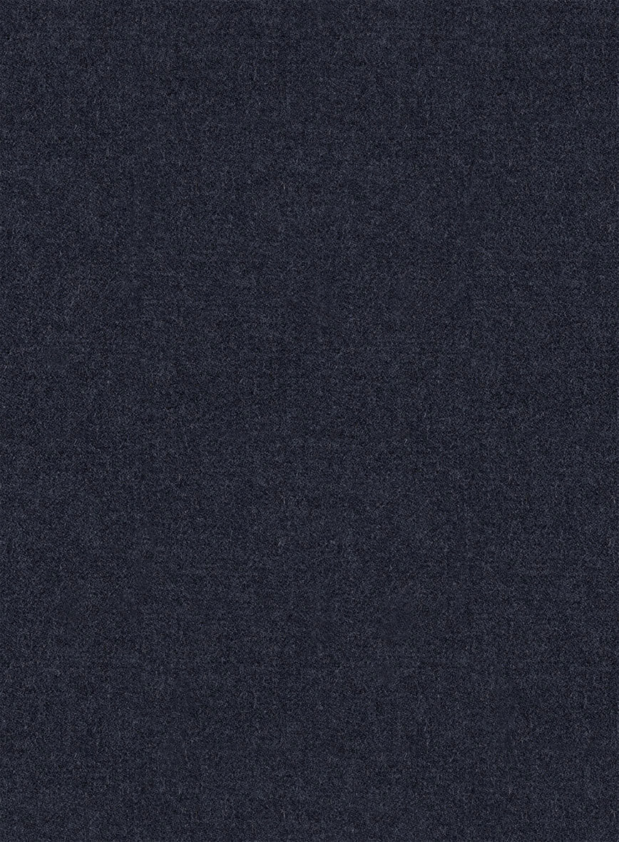 Italian Turna Dark Navy Flannel Suit - StudioSuits