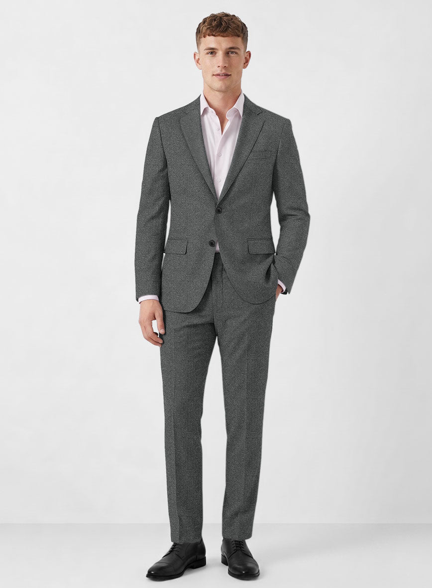 Italian Turna Gray Flannel Suit - StudioSuits