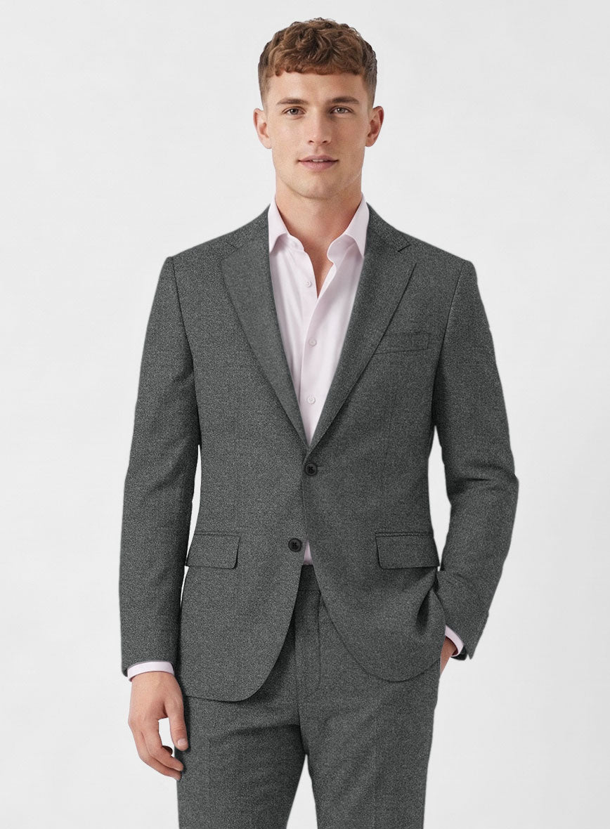 Italian Turna Gray Flannel Suit - StudioSuits