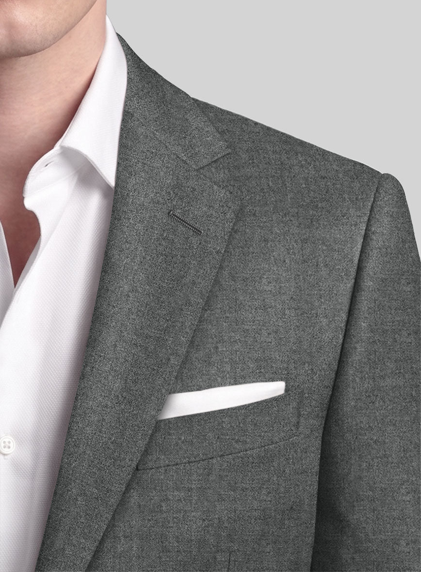 Italian Turna Gray Flannel Suit - StudioSuits