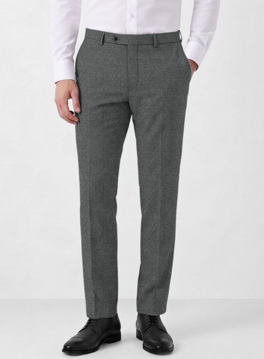 Italian Turna Gray Flannel Suit - StudioSuits