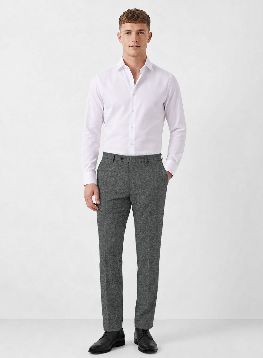 Italian Turna Gray Flannel Suit - StudioSuits