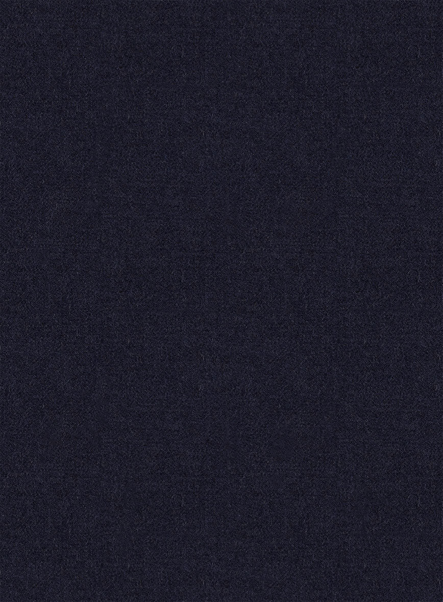 Italian Turna Jet Blue Flannel Suit - StudioSuits