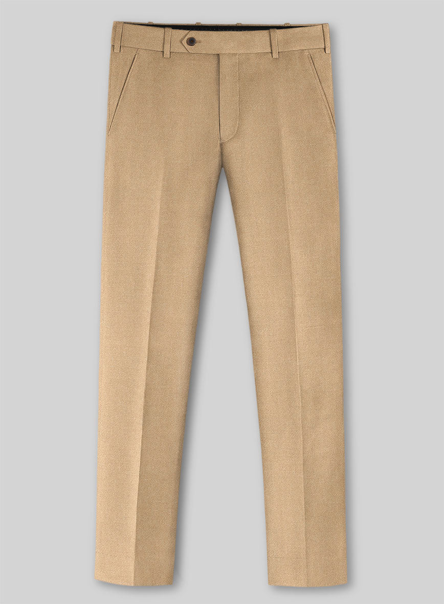 Italian Turna Khaki Flannel Suit - StudioSuits